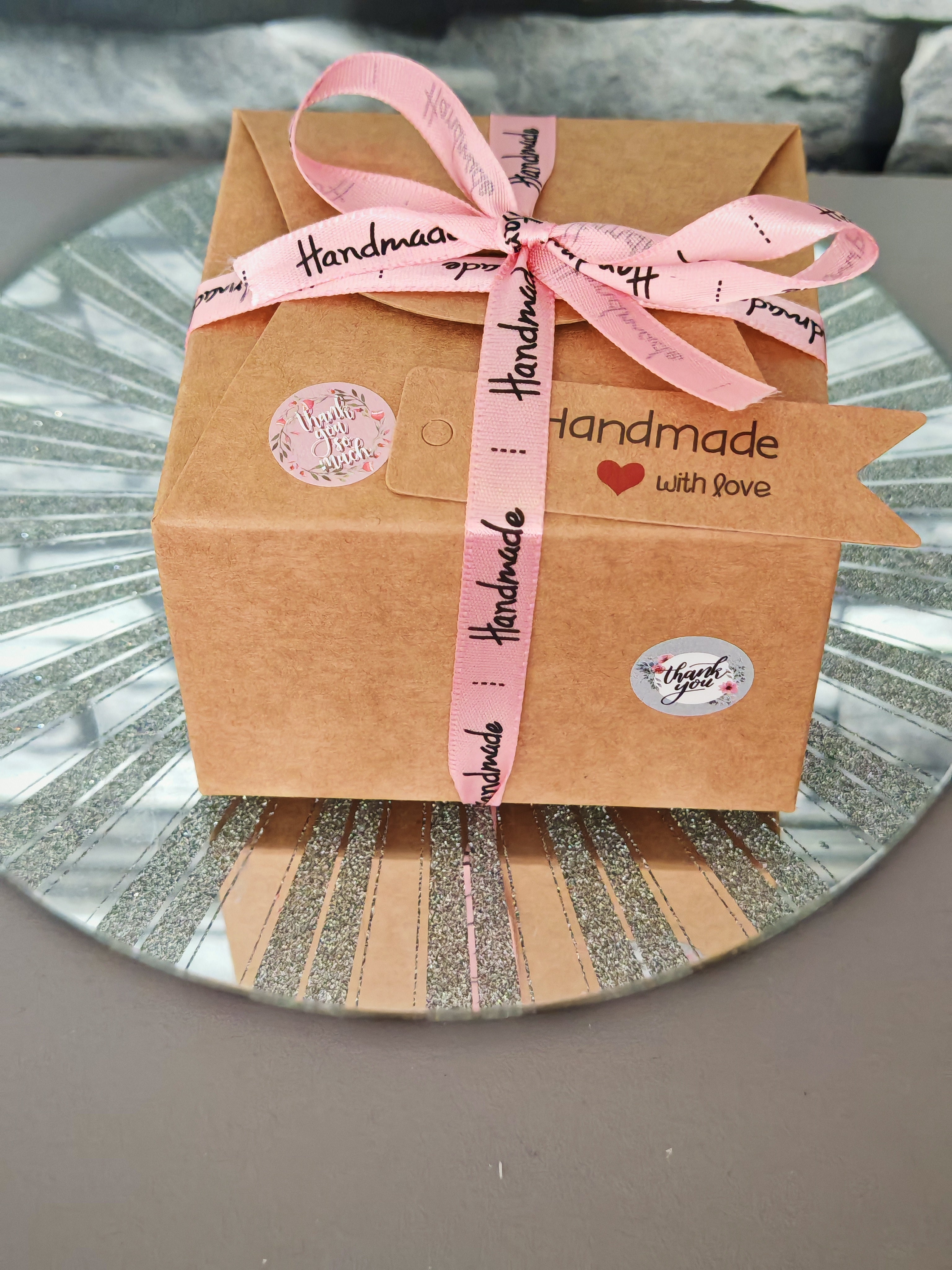 Handmade Soy Candle with Flower Decoration