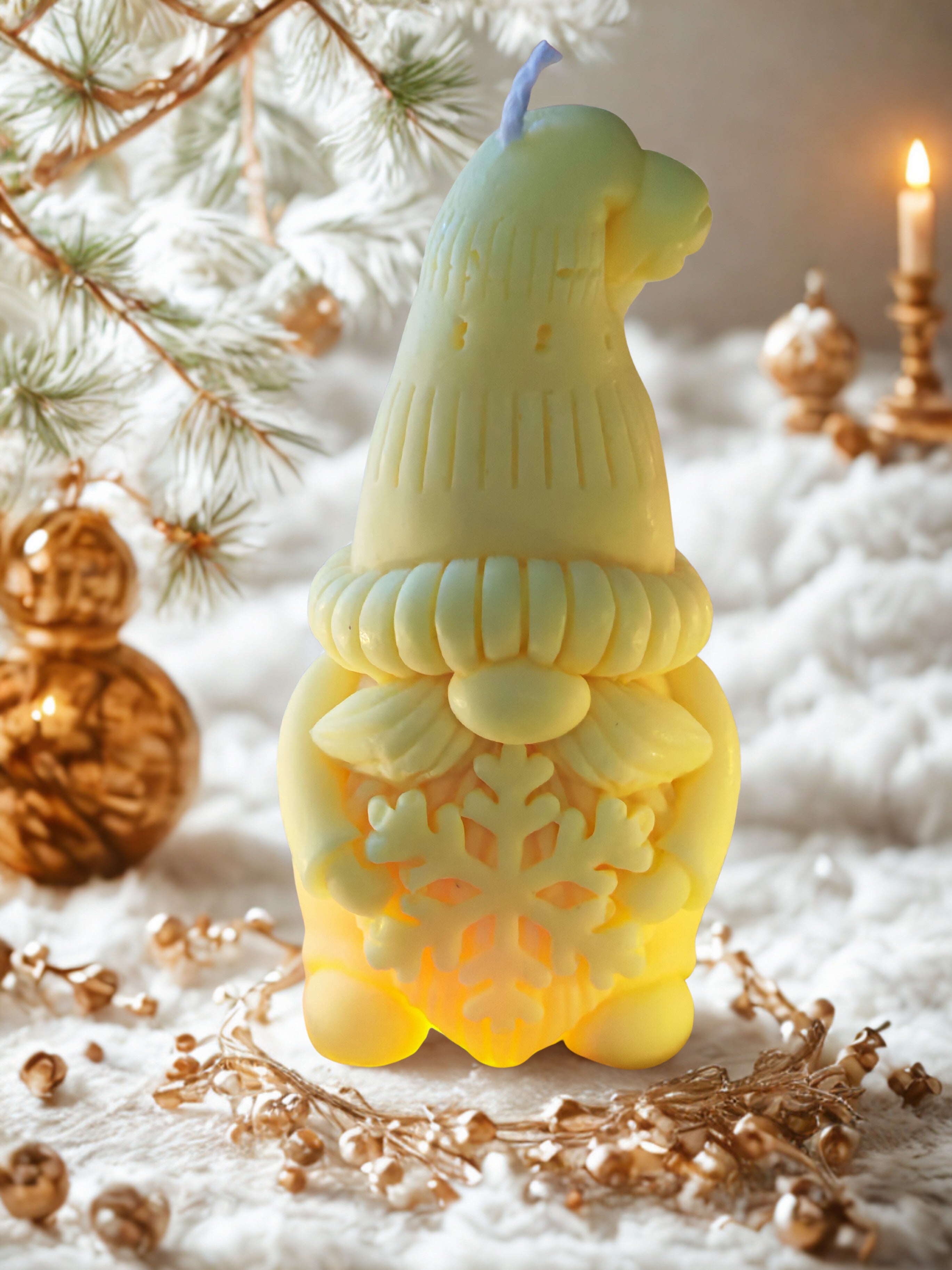 🎄 Christmas Gnome Candle 🕯️