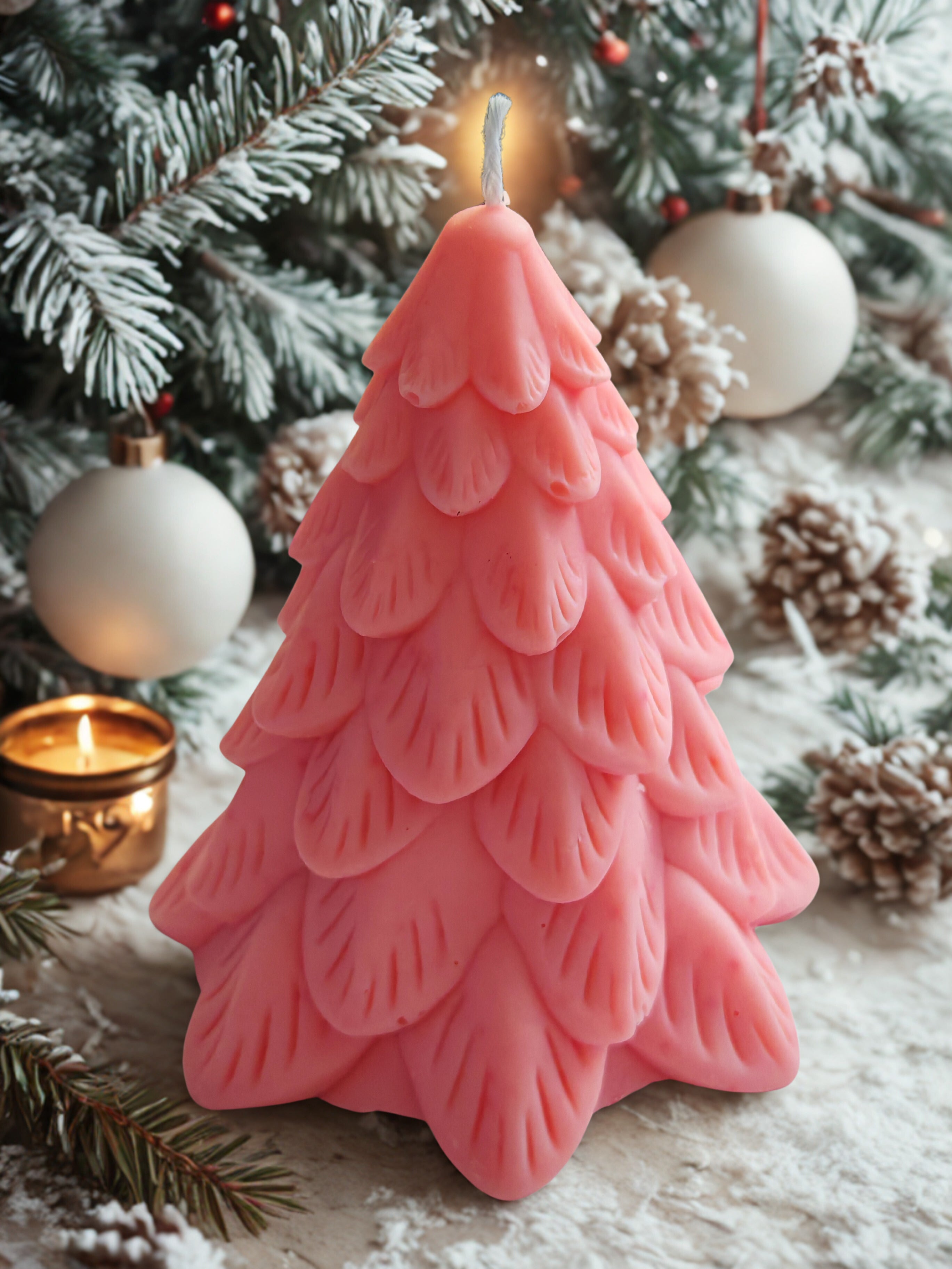 Christmas Tree Candle - Handmade Soy Wax Candle 150g