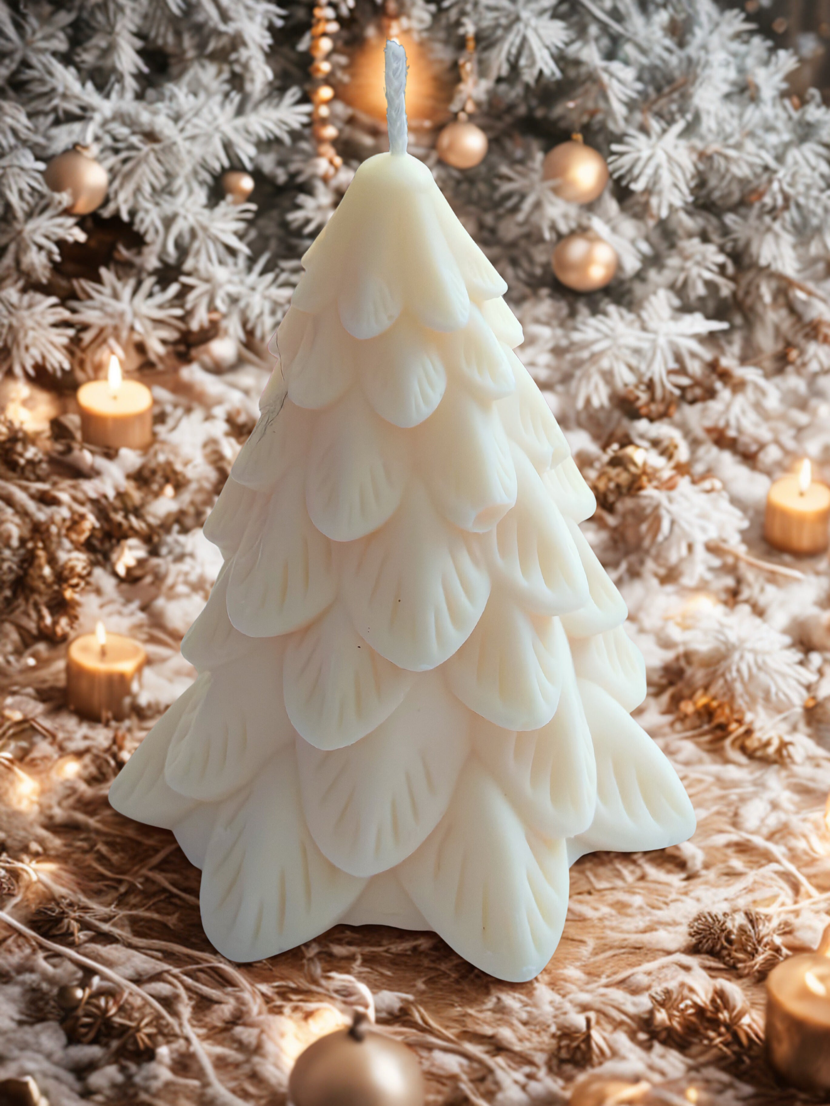 Christmas Tree Candle - Handmade Soy Wax Candle 150g