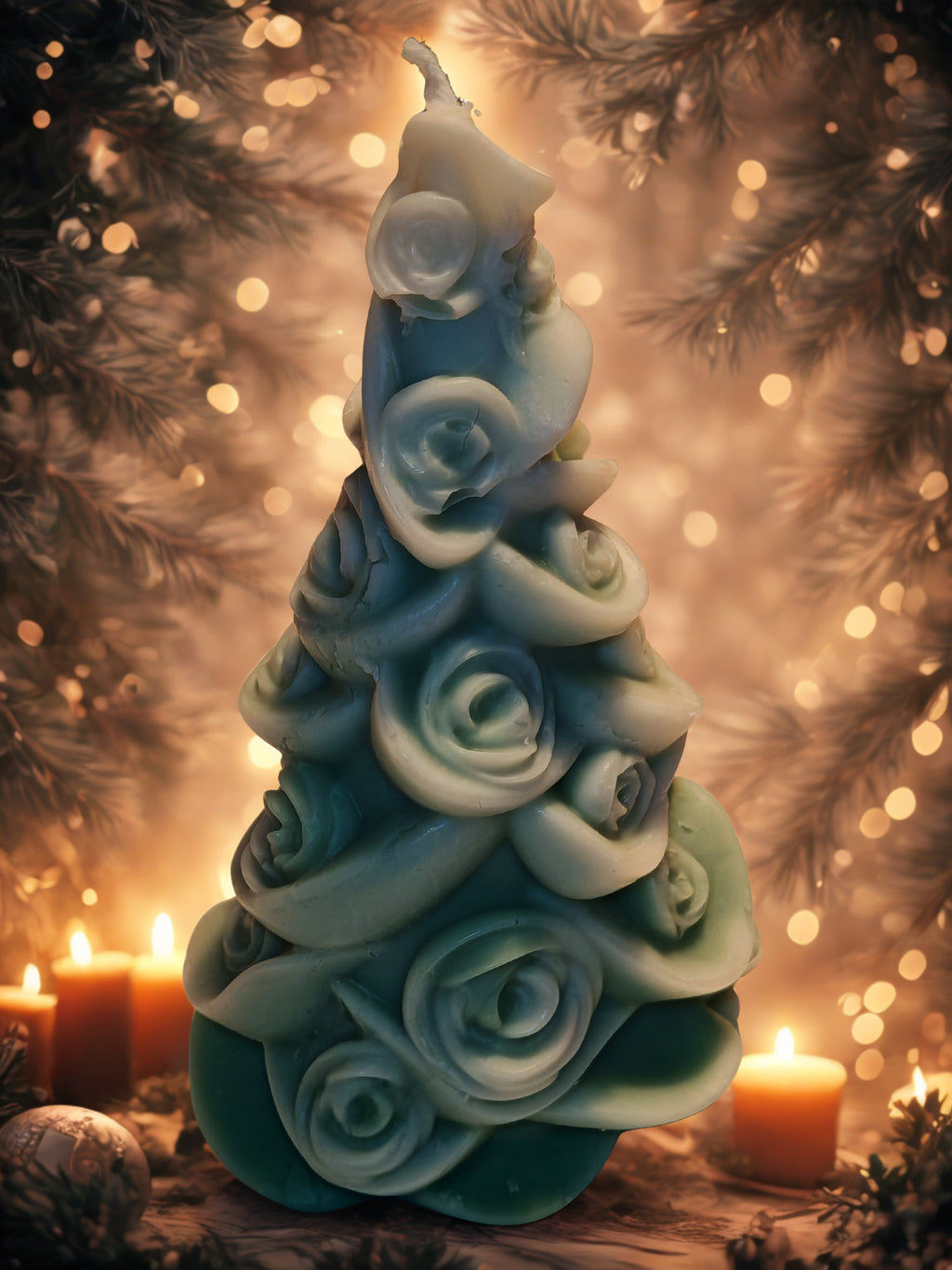 Rose Tree Wax Decor - Handmade Soy Wax Ornament 100g