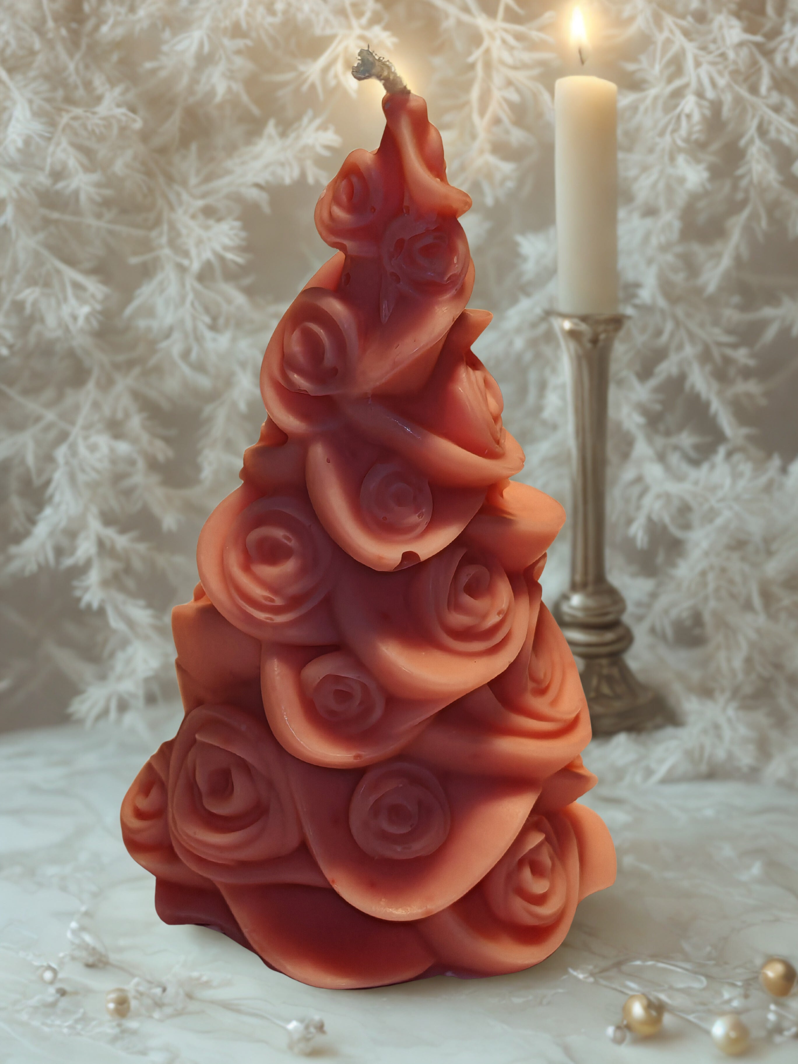 Rose Tree Wax Decor - Handmade Soy Wax Ornament 100g