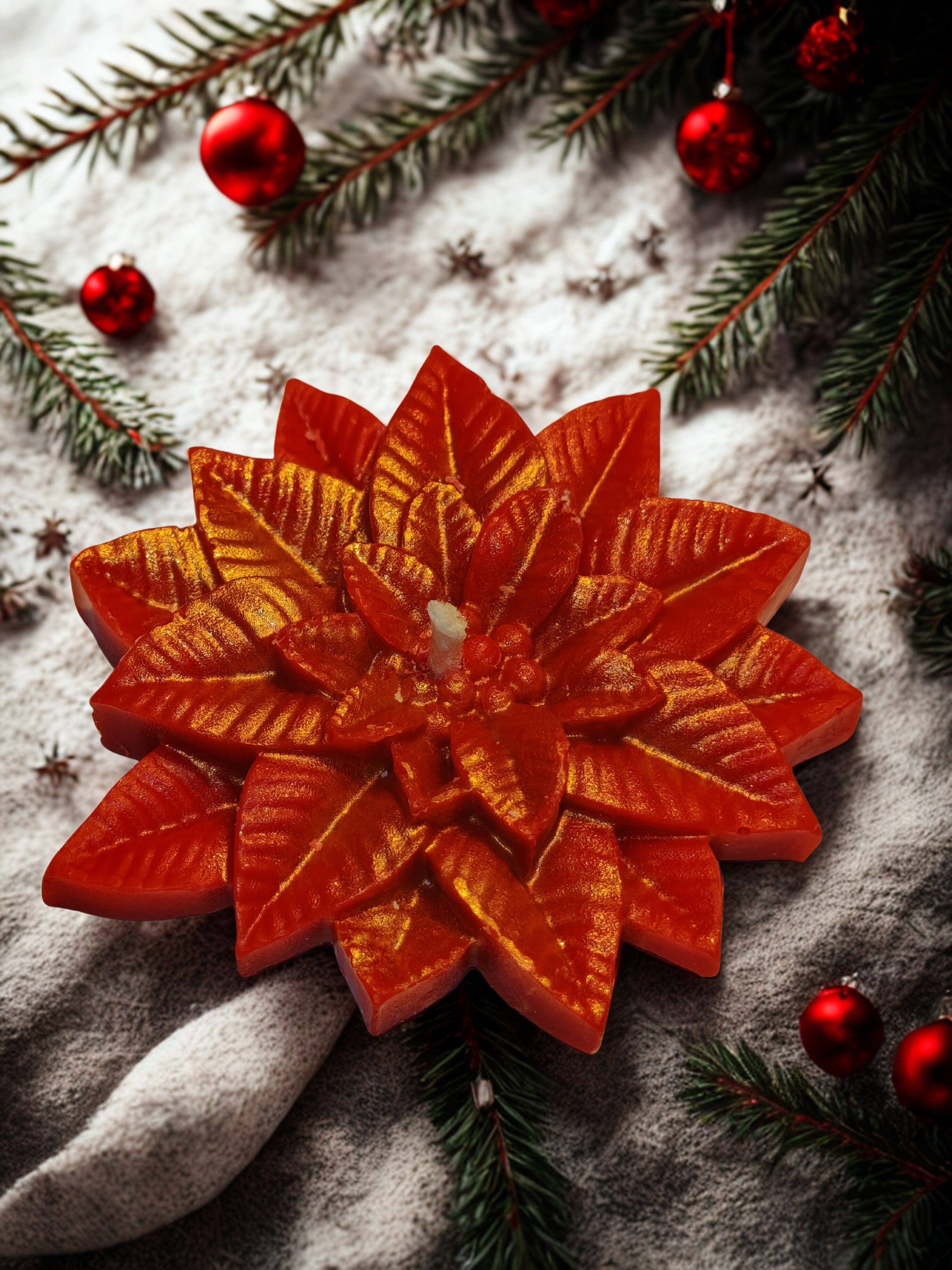 Christmas Wax Gift Set - Handmade Soy Wax Decorations - 6-Piece Box £12.95