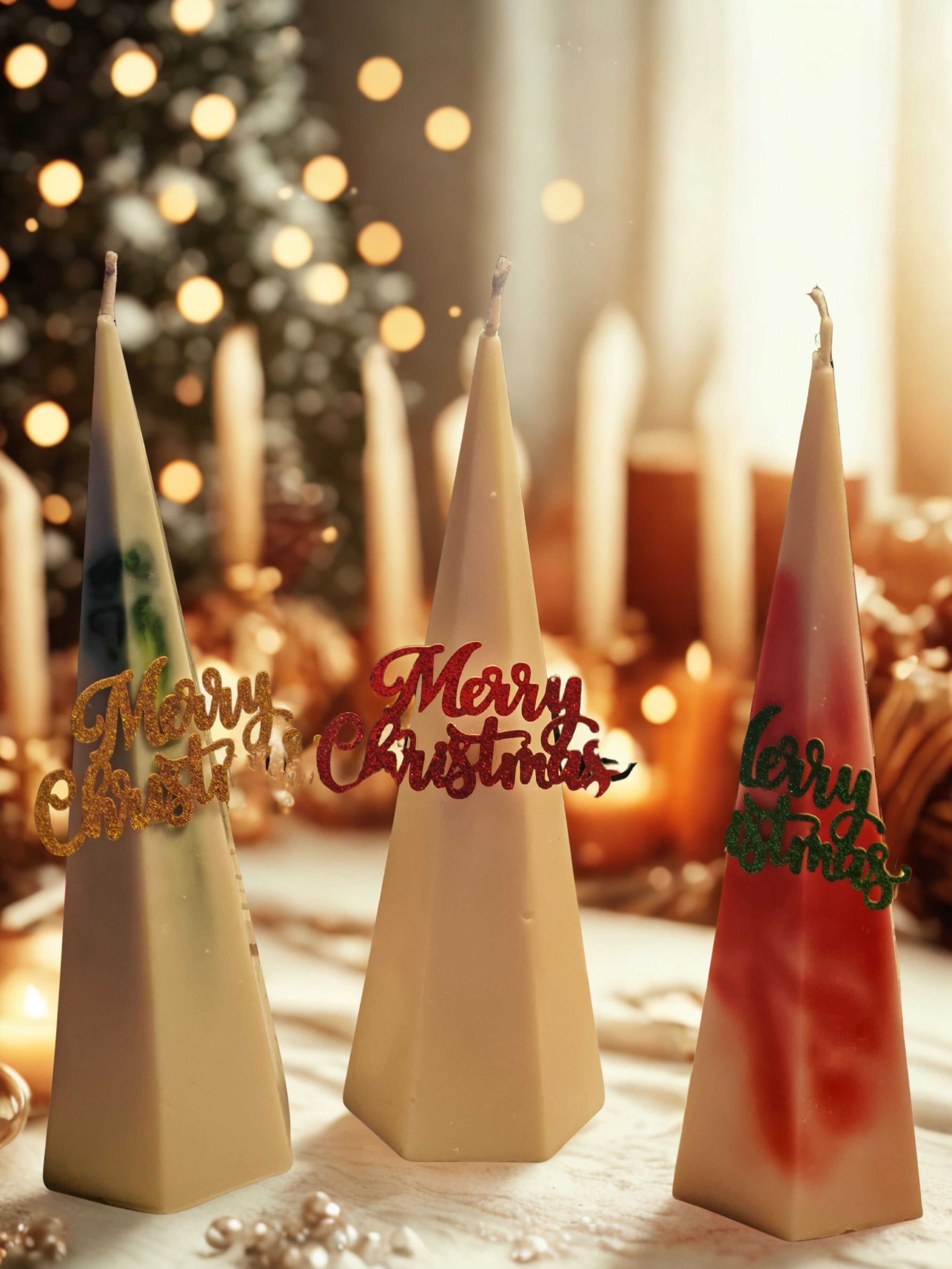 Christmas Pyramid Candle