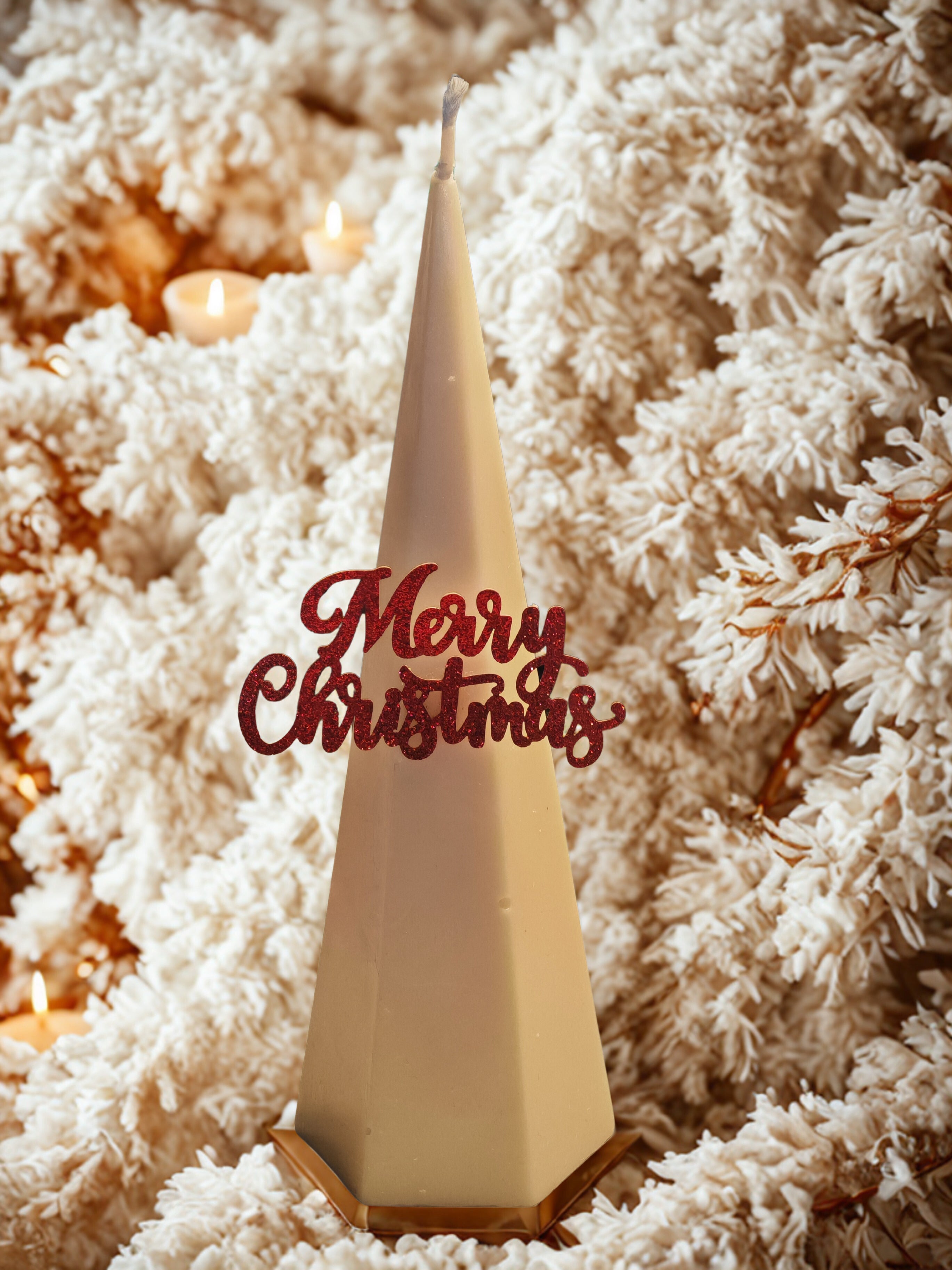 Christmas Pyramid Candle