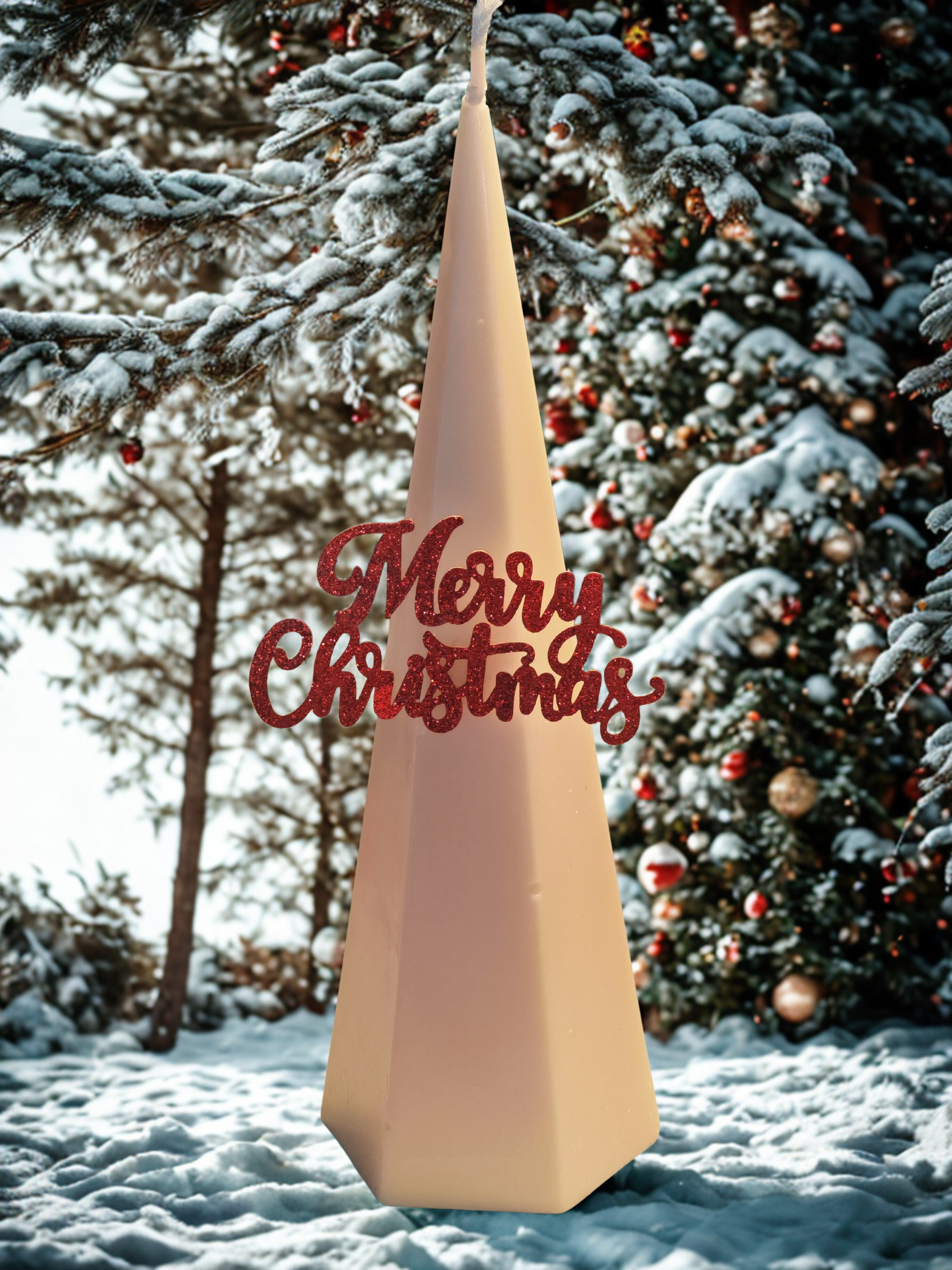 Christmas Pyramid Candle