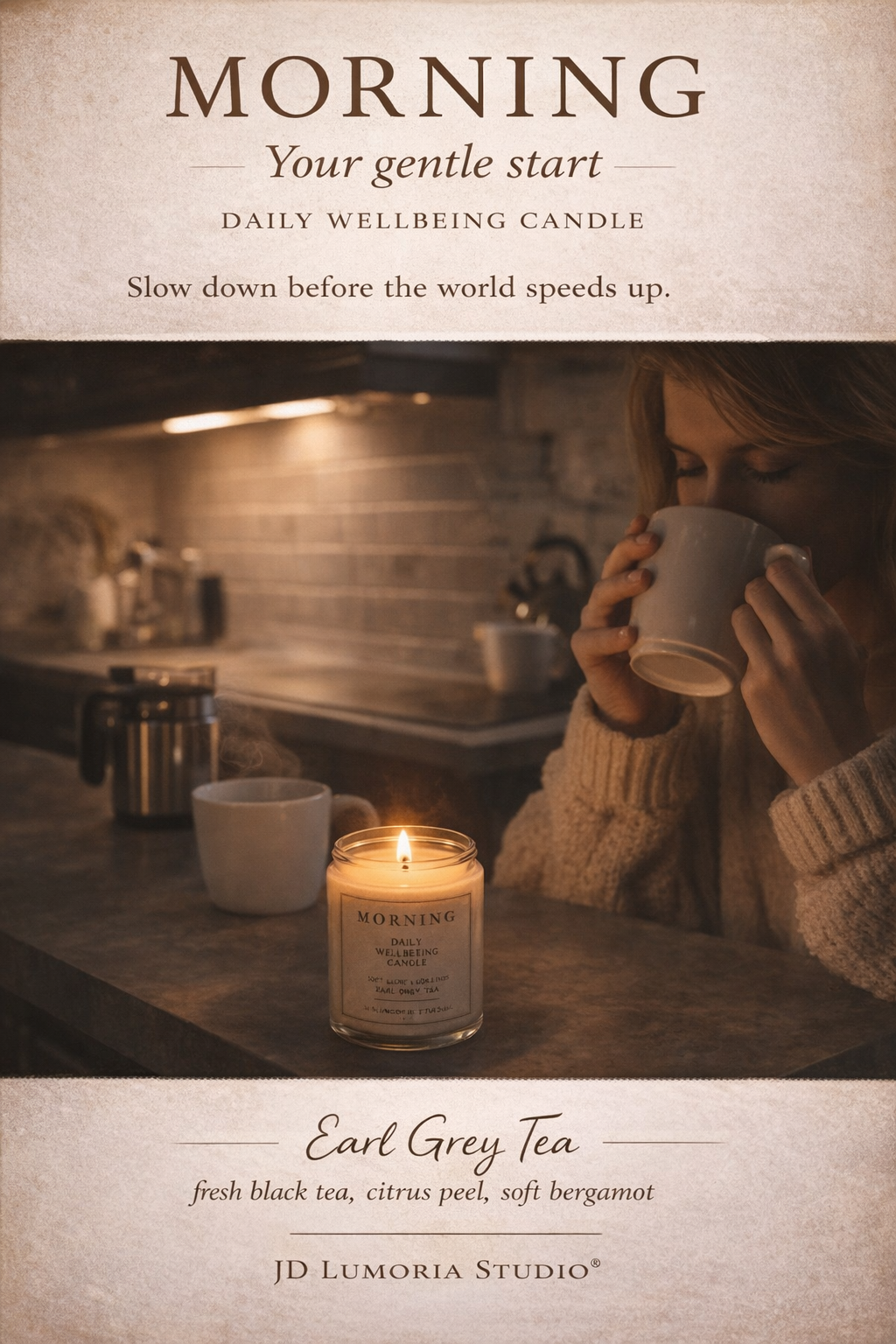 Daily Wellbeing -  3 Candle Ritual Set