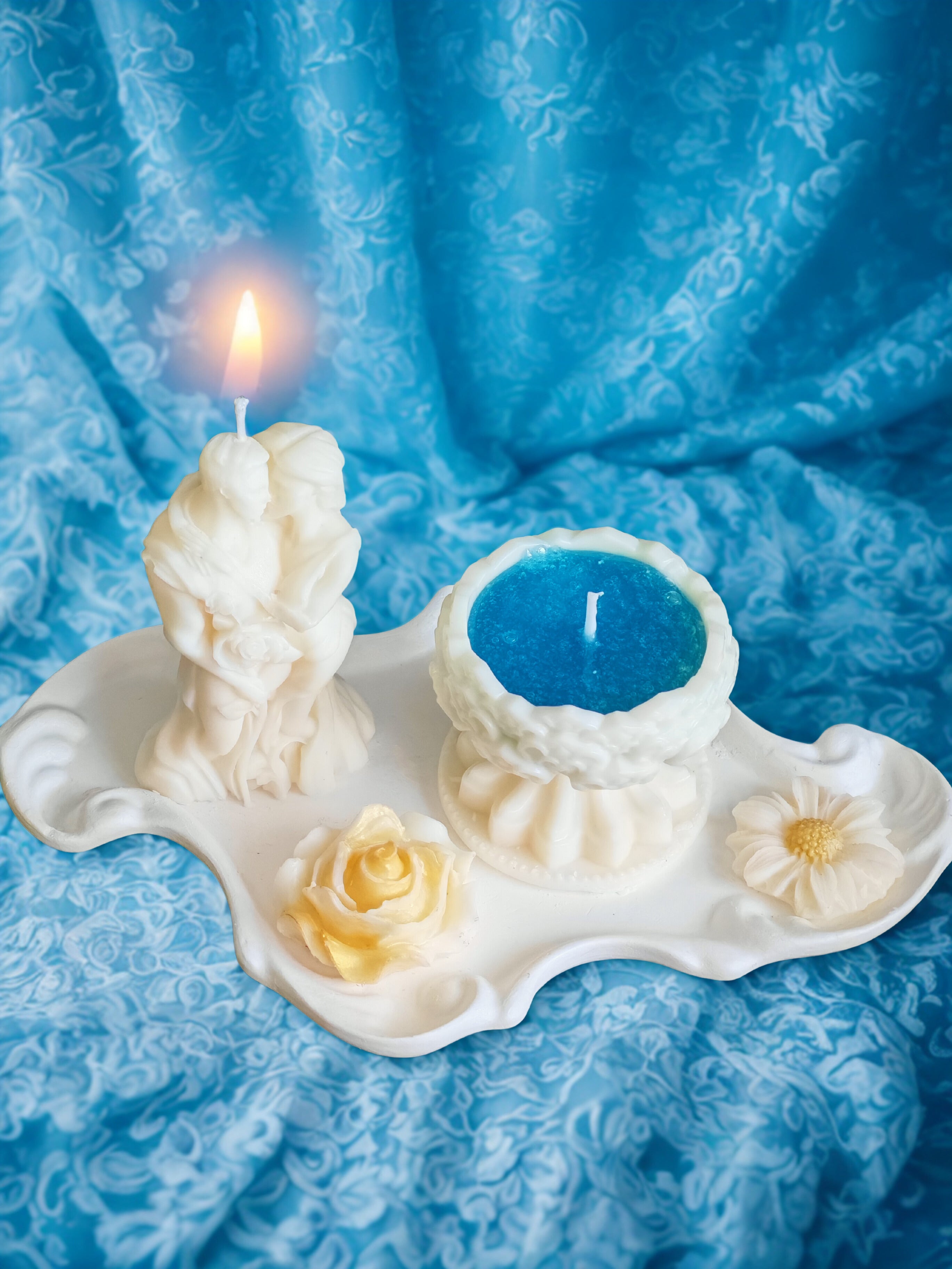 Romantic Fountain Candle Set