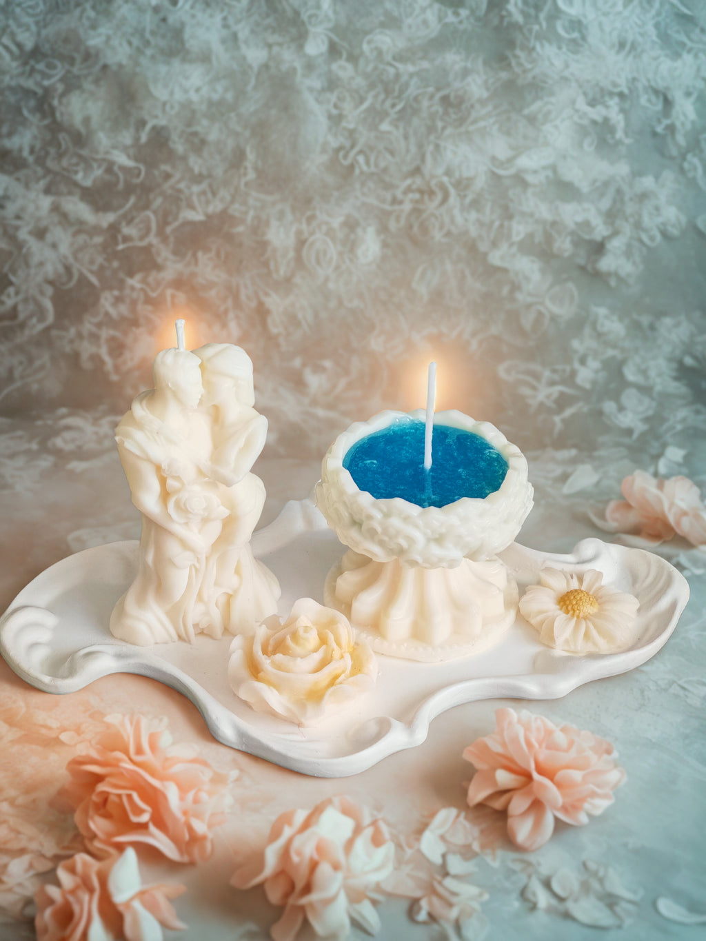 Romantic Fountain Candle Set