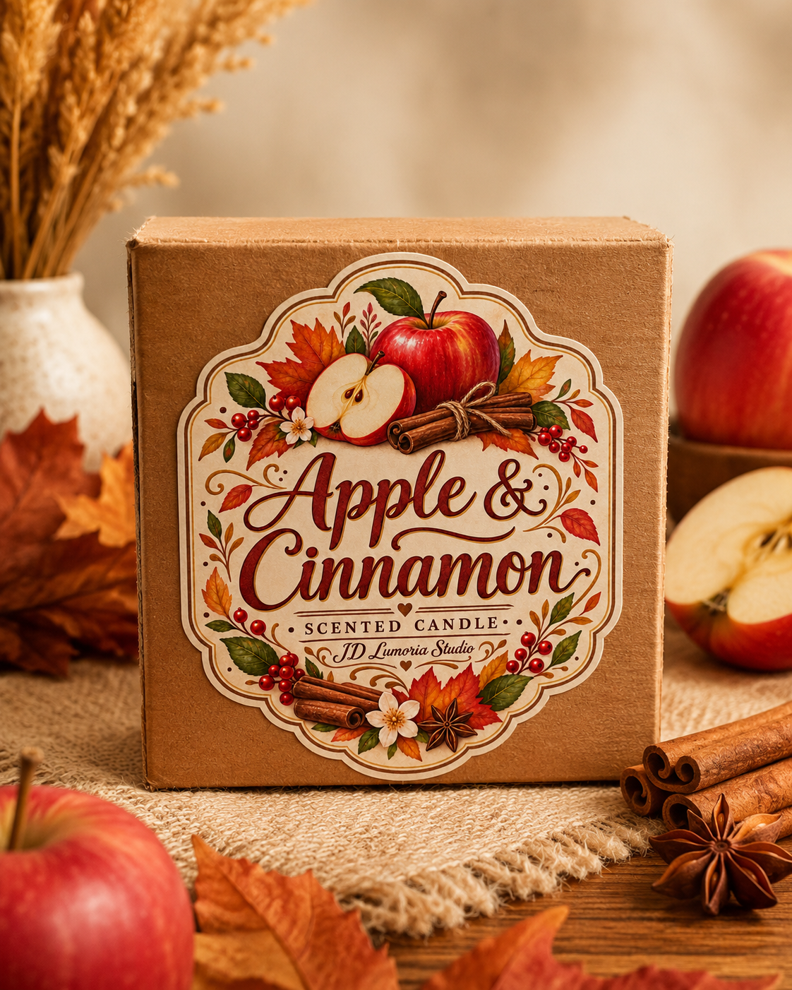 Apple & Cinnamon Soy Candle 80g