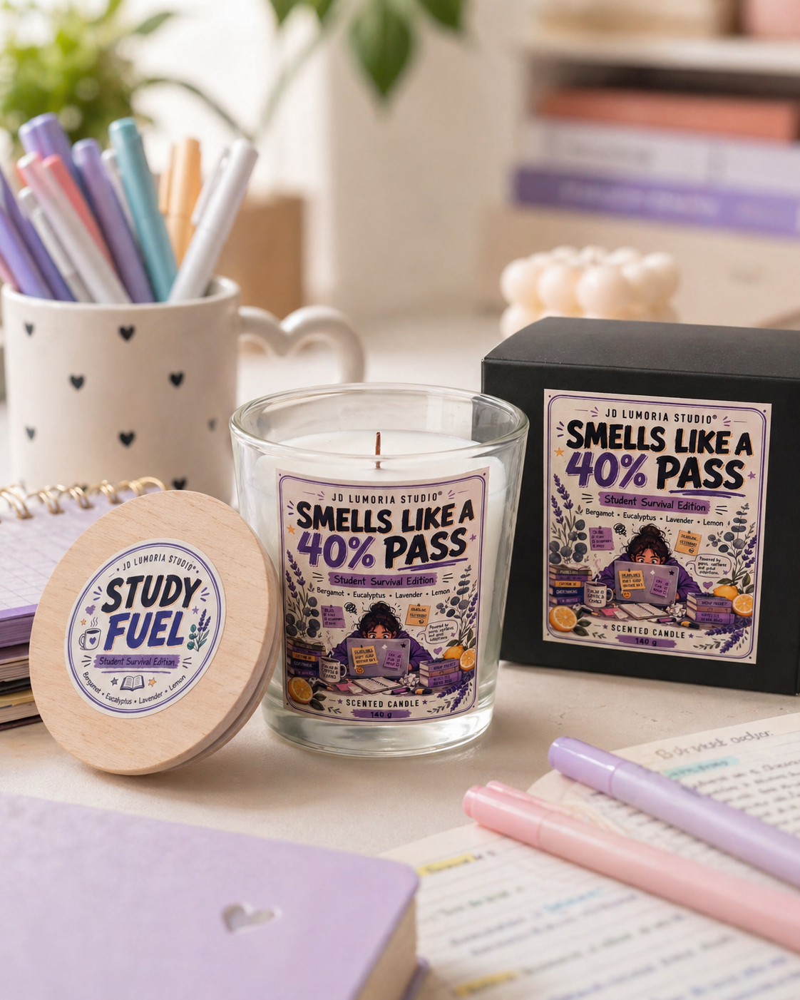 Smells Like a 40% Pass - Student Survival Edition Scented Candle